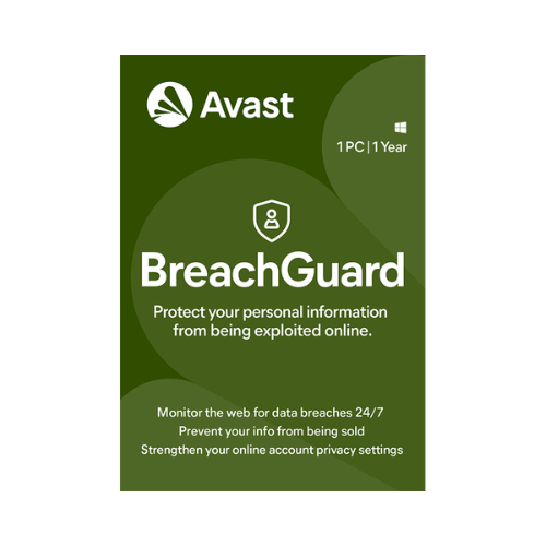 Avast BreachGuard Data Breach Monitoring, Privacy Protection, and Identity Support