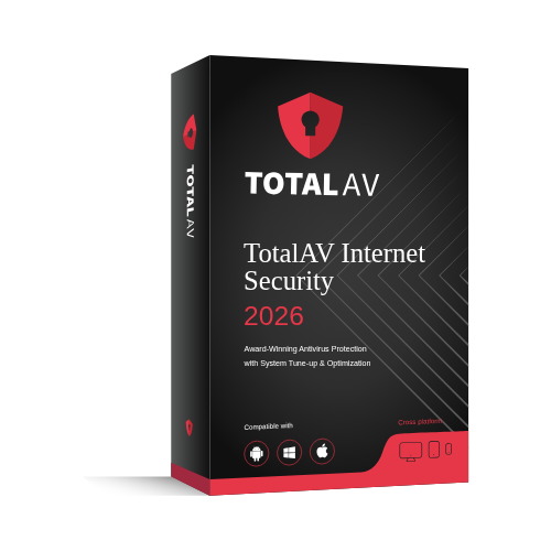TotalAV Internet Security 2026 6 Devices Antivirus VPN Protection
